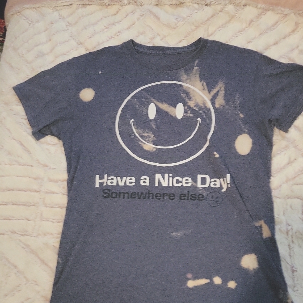 Blue Smiley Face T-shirt